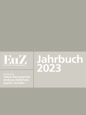 cover image of EuZ--Zeitschrift für Europarecht--Jahrbuch 2023